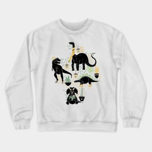 Hipster Dinos Crewneck Sweatshirt